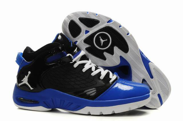 2011 Air Jordan New School Black Blue White - Click Image to Close