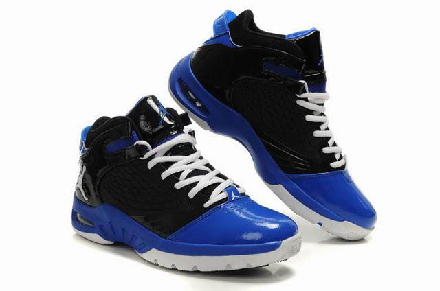 2011 Air Jordan New School Black Blue White - Click Image to Close