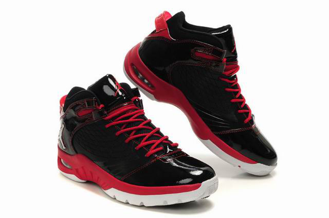 2011 Air Jordan New School Black Red White - Click Image to Close