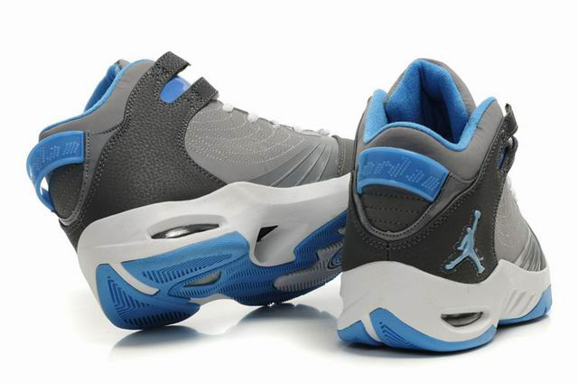 2011 Air Jordan New School Grey White Blue - Click Image to Close