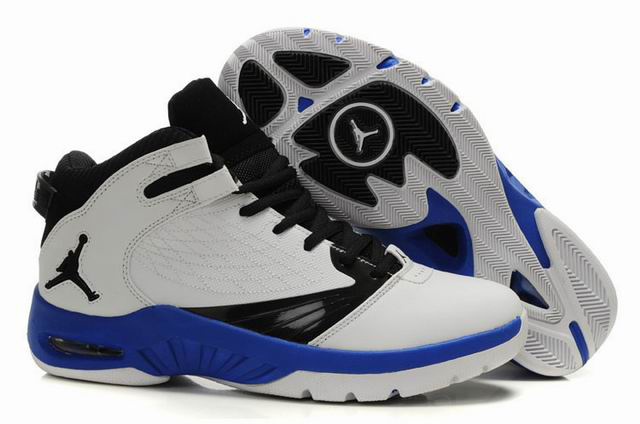 2011 Air Jordan New School White Black Blue - Click Image to Close