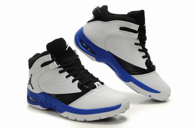 2011 Air Jordan New School White Black Blue - Click Image to Close