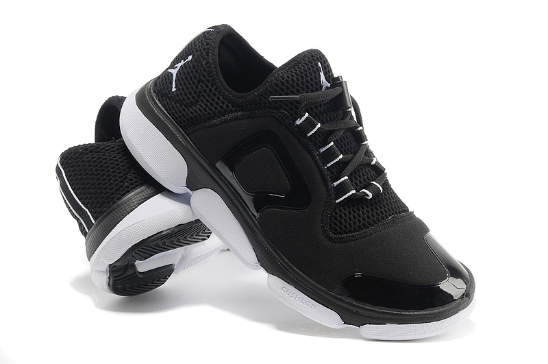 2013 Jordan Running Shoes Black White - Click Image to Close