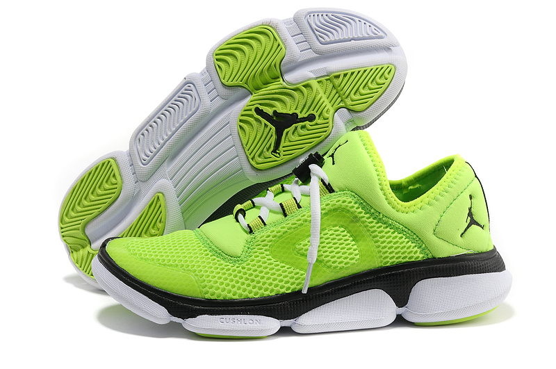 2013 Jordan Running Shoes Green Black White