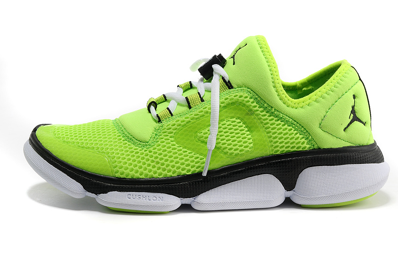 2013 Jordan Running Shoes Green Black White - Click Image to Close