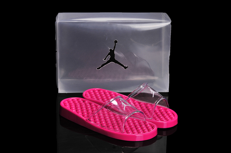 2013 New All Pink Jordan Sandal For Women - Click Image to Close