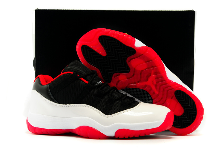 2015 Air Jordan 11 Low White Black Red