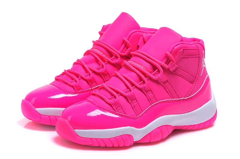 2015 Air Jordan 11 Pink Shoes For Women - Click Image to Close