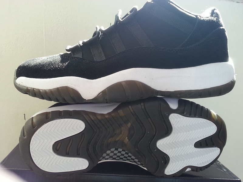 New Air Jordan Retro 11 Low Black White - Click Image to Close