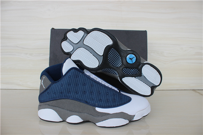 2015 Air Jordan 13 Low French Blue University Blue Flint Grey