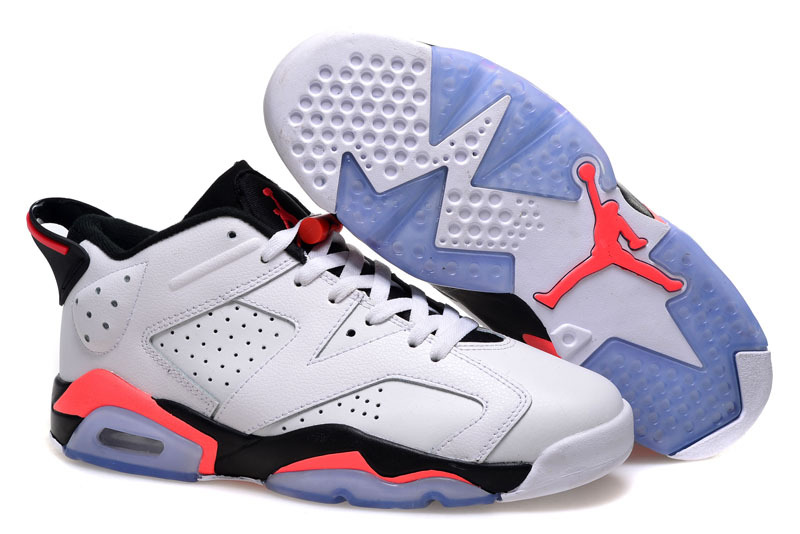 2015 Air Jordan 6 Low GS White Infrared - Click Image to Close