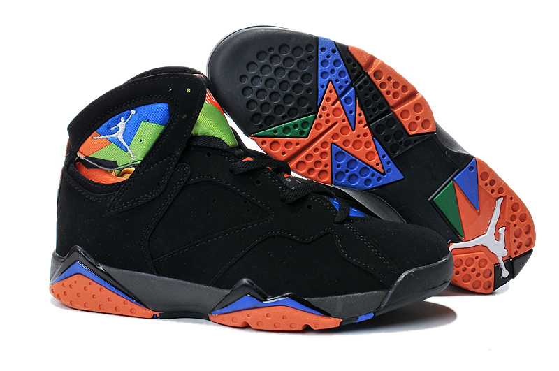 2015 Air Jordan 7 Black Orange Shoes