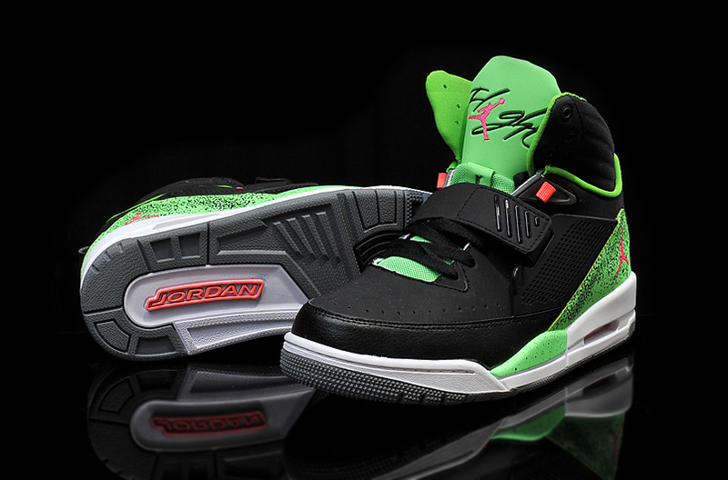 Cheap 2015 Real Jordan Flight 97 Black Green Red - Click Image to Close