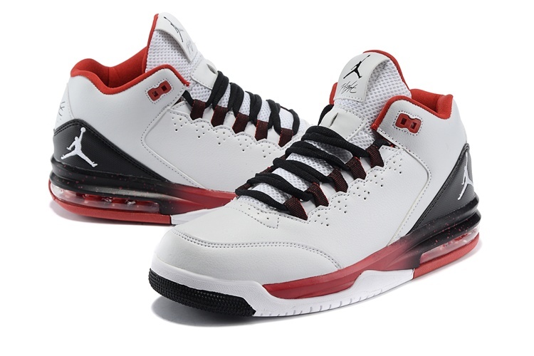 Cheap 2015 Real Jordan Flight Original White Black Red White Jumpman - Click Image to Close