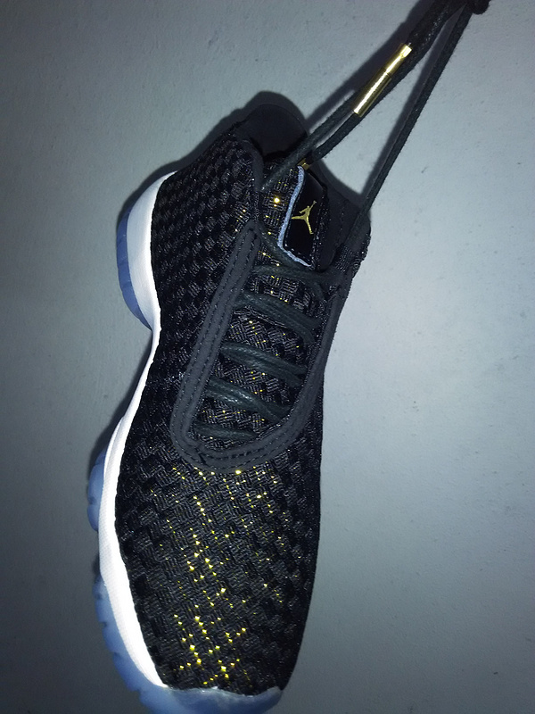 New Real Air Jordan Future Black Gold Shoes