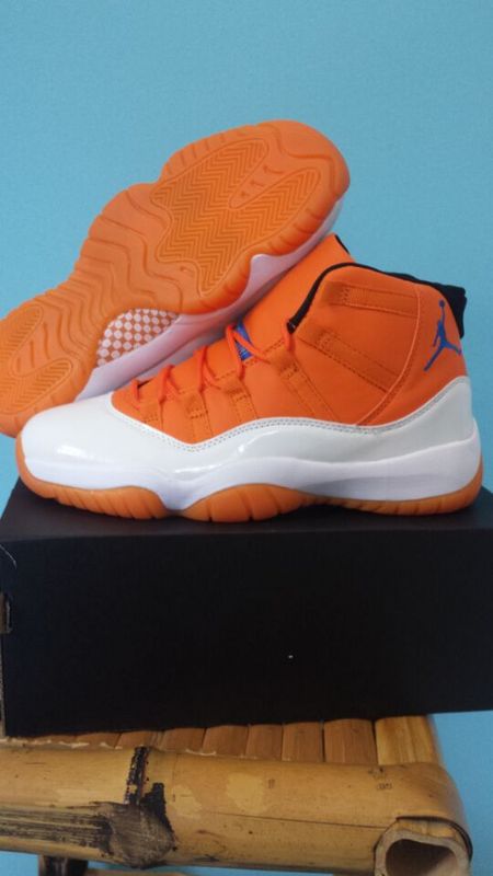 Cheap New Air Jordan 11 Retro White Orange