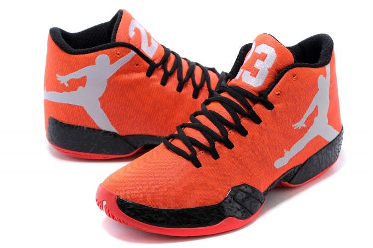 Cheap 2015 Air Jordan 29 Orange Black Grey Shoes - Click Image to Close