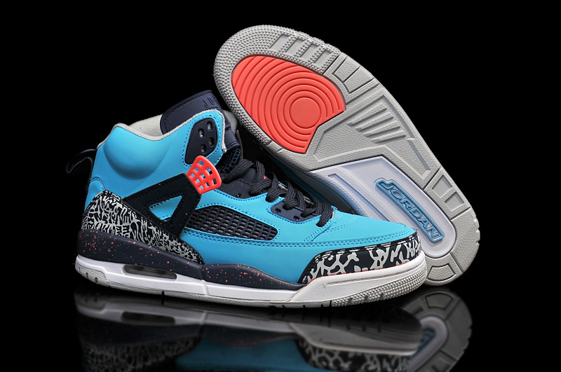 Cheap Real 2015 Air Jordan 3.5 Blue Black Shoes - Click Image to Close