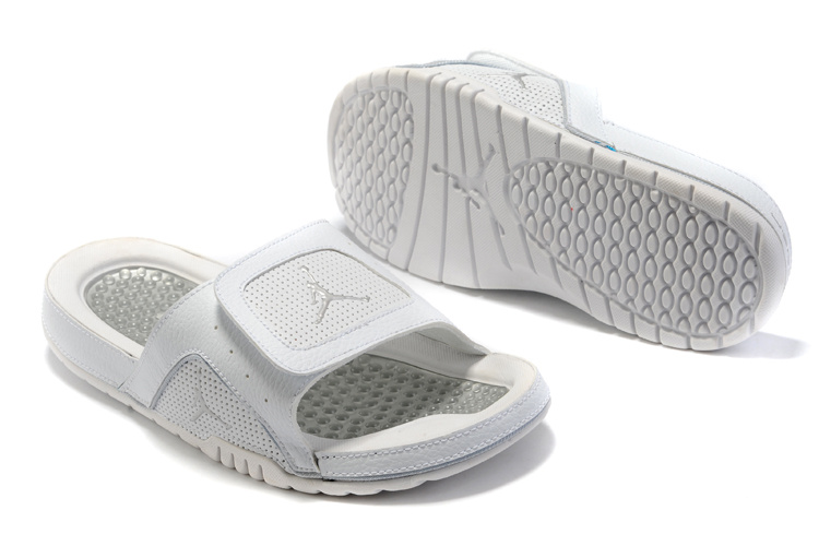 New Air Jordan Hydro 2 All White Sandal - Click Image to Close