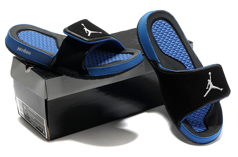 New Air Jordan Hydro 2 Black Blue Sandal