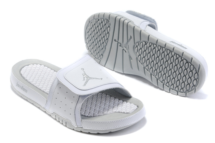 New Air Jordan Hydro 5 All Grey Sandal - Click Image to Close