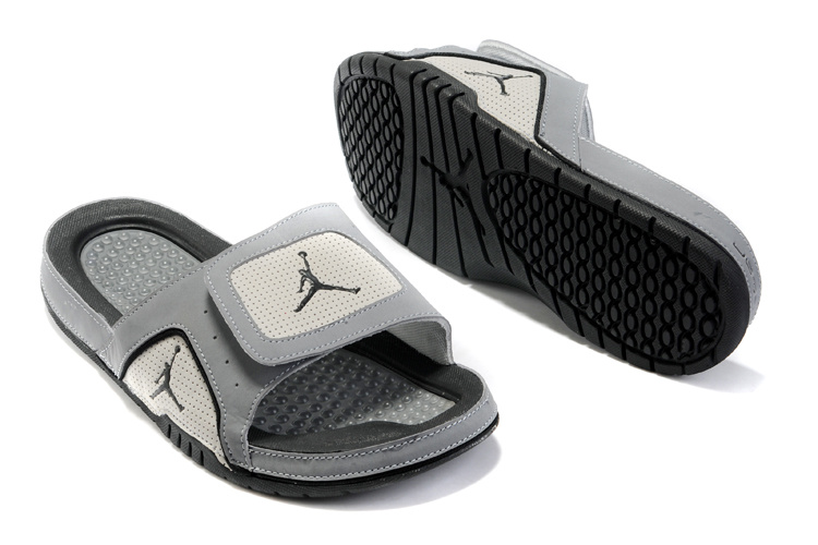 New Air Jordan Hydro 5 Grey Black Sandal