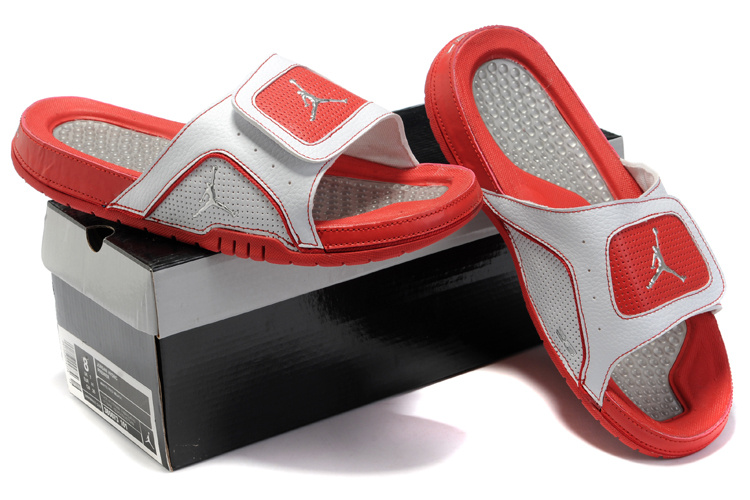 New Air Jordan Hydro 5 Red White Sandal