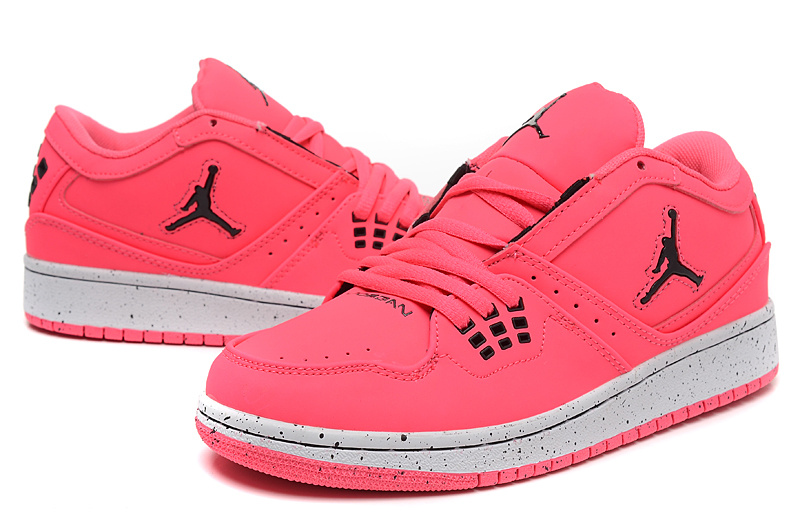 Real Air Jordan 1 Flight Low Pink Shoes - Click Image to Close