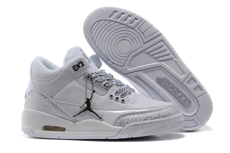 Real 2015 Air Jordan 3 Retro Grey Cement Lover Shoes