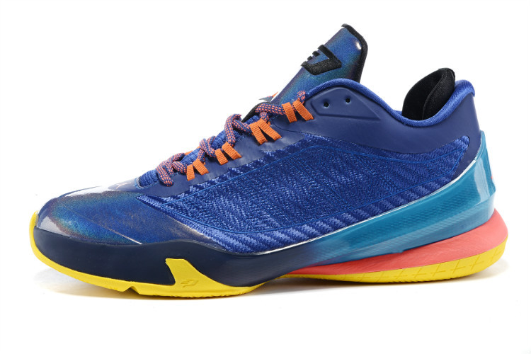 2015 Nike Jordan CP3 VIII Sea Blue Pink Orange Shoes - Click Image to Close