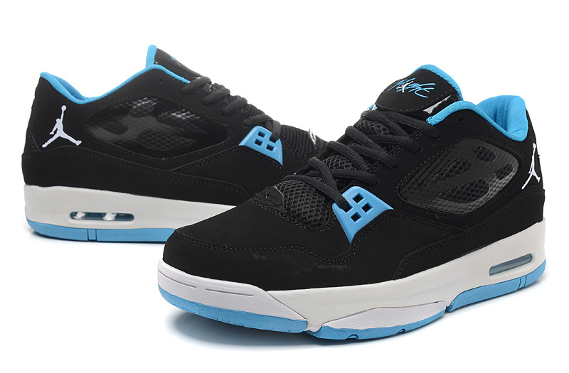 2015 Air Air Jordan Flight 23 RST Low Black Baby Blue Shoes - Click Image to Close