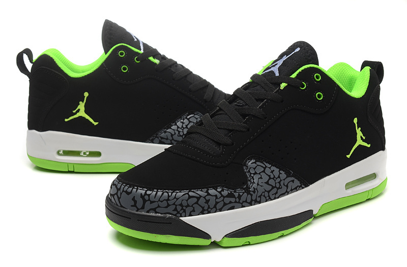 2015 Air Jordan Cement Black Green White Shoes
