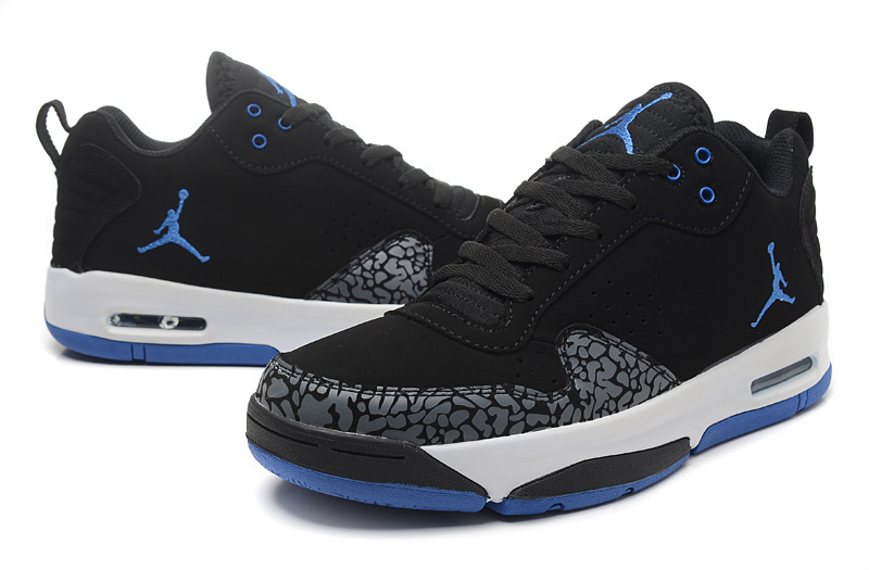 2015 Air Jordan Cement Black Blue White Shoes