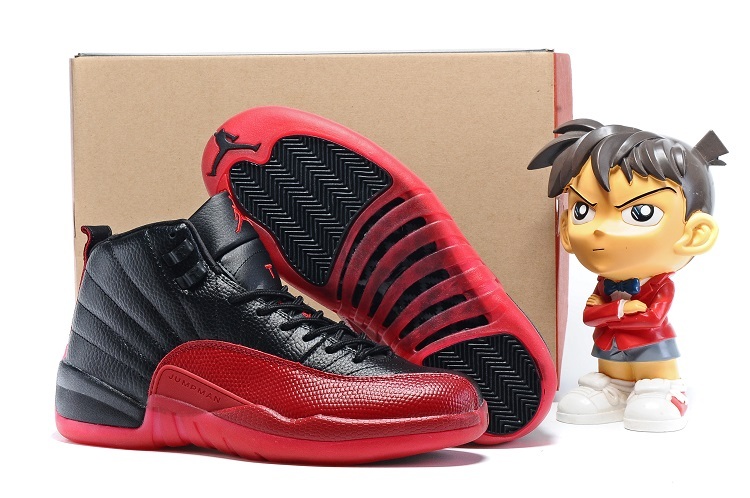 2016 Air Jordan 12 Flu Game Black Varsity Red - Click Image to Close