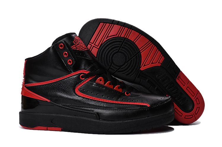 2016 Air Jordan 2 Retro Alternate 87 Black and Red - Click Image to Close