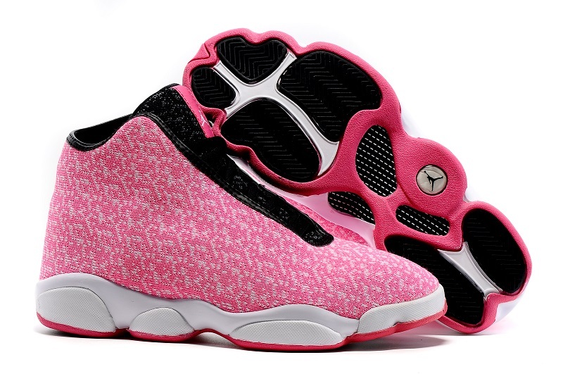 2016 Air Jordan Horizon GS Valentines Day AJ13 Pink White Black - Click Image to Close