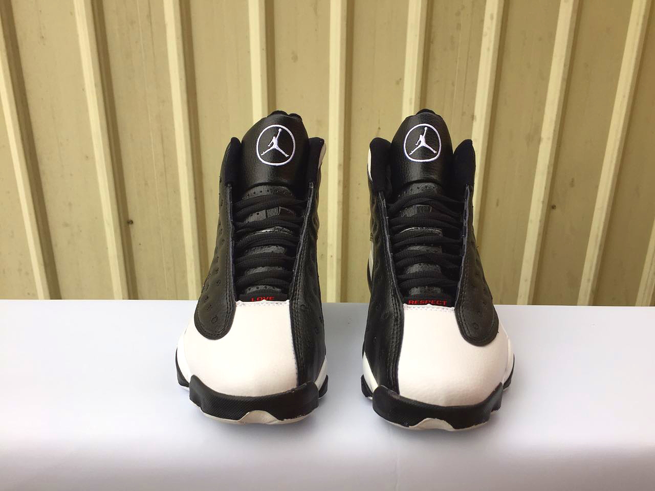 2017 Men Air Jordan 13 Love Black White Shoes - Click Image to Close