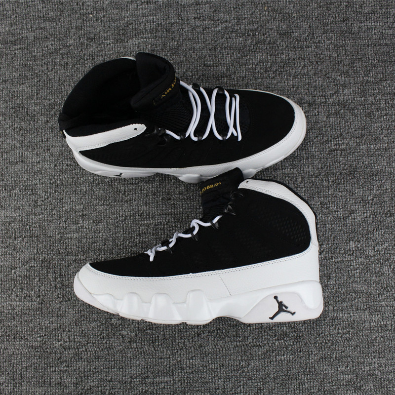 2017 Men Air Jordan 9 Retro Black White Shoes