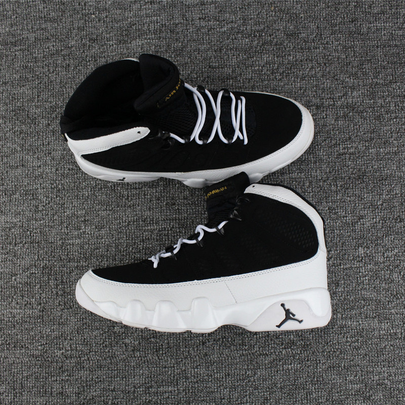 2017 Men Air Jordan 9 Retro Black White Shoes - Click Image to Close