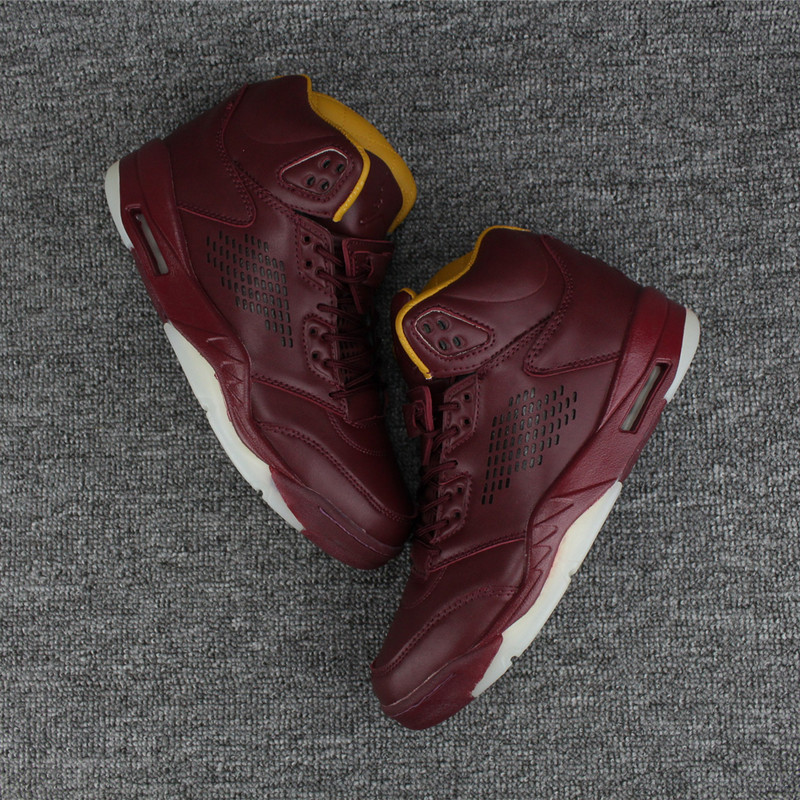 2017 Men Air Jordan 5 Wine Red Shoes - Click Image to Close