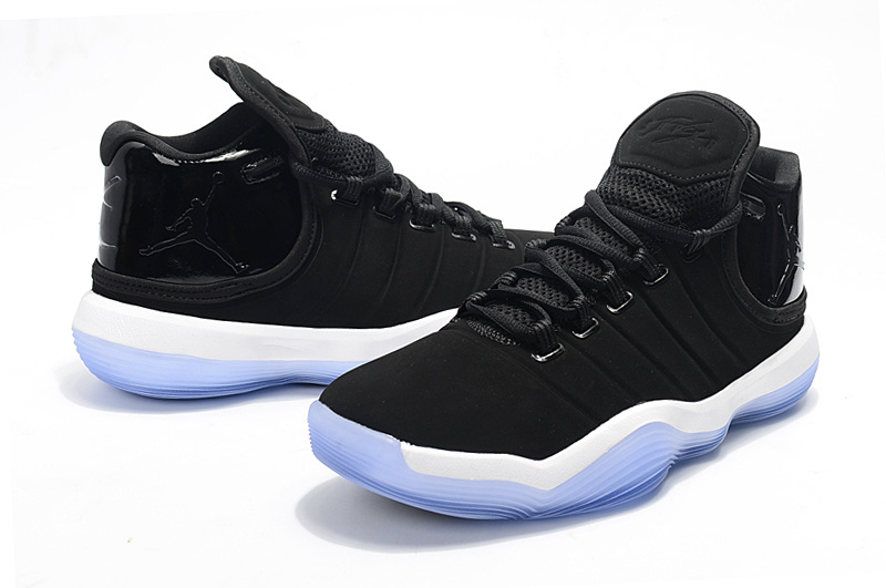 2017 Men Jordan Super Fly 6 Black White Blue Shoes - Click Image to Close