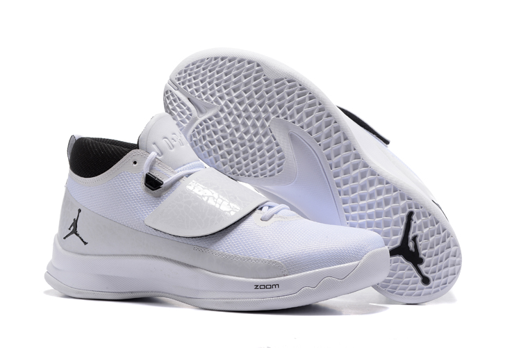 2017 Men Jordan Super Fly V White Black Shoes - Click Image to Close