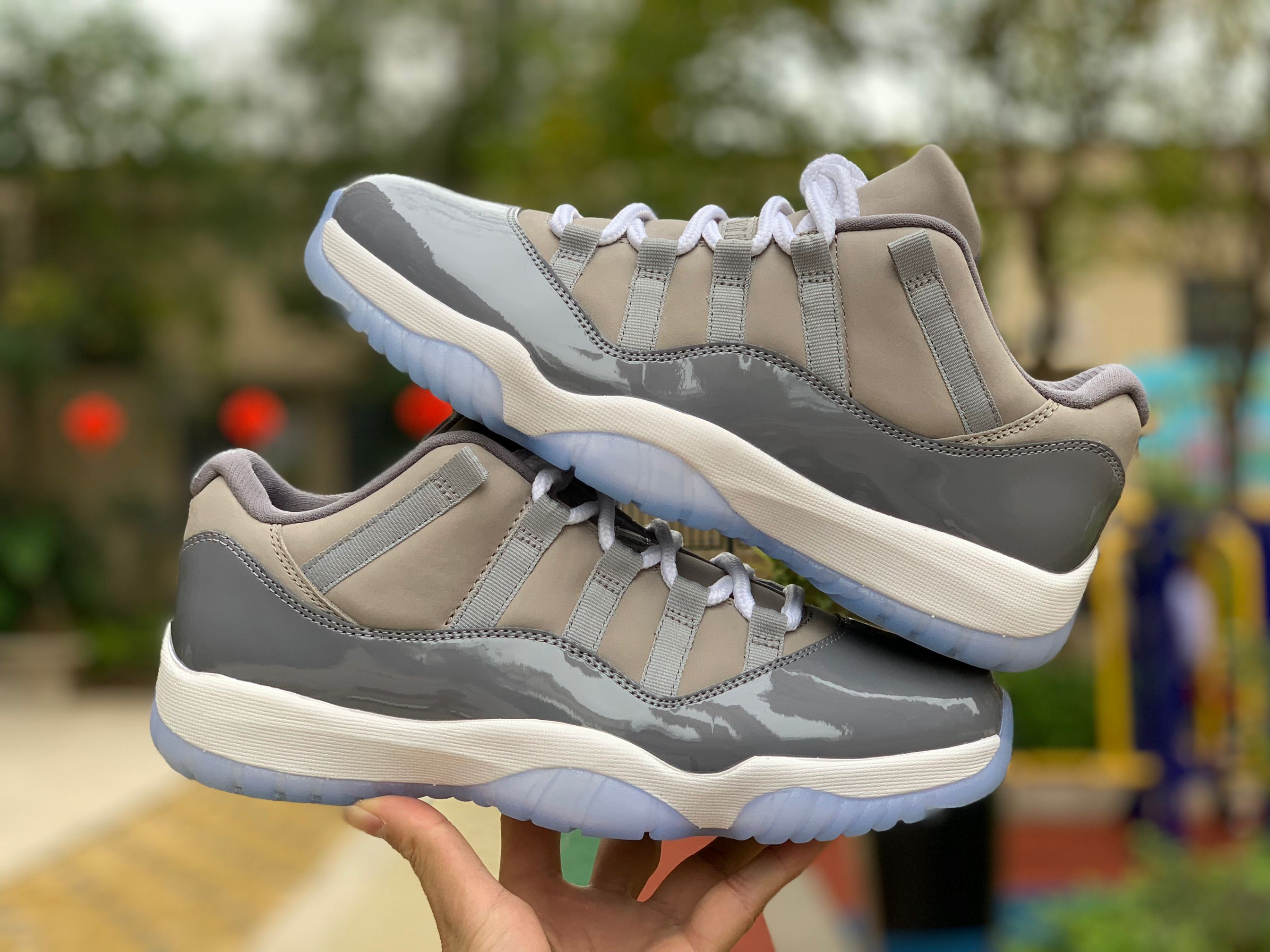 new jordan 11 low cool grey shoes