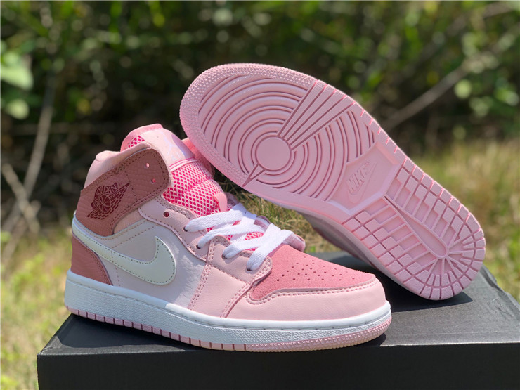 jordan 1 mid digital pink for girls shoes