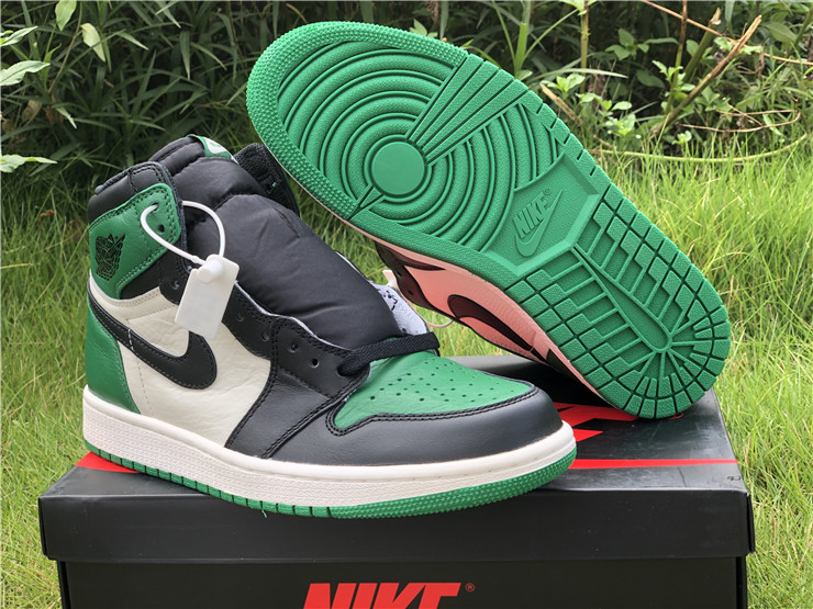 jordan 1 retro high og pine green sail black shoes