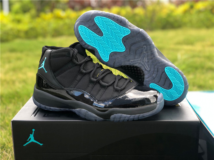 jordan 11 retro gamma blue black varsity maize shoes - Click Image to Close