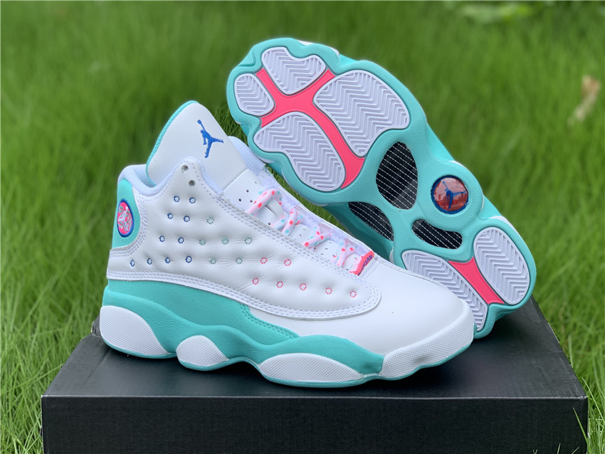 jordan 13 gs aurora green for girls shoes