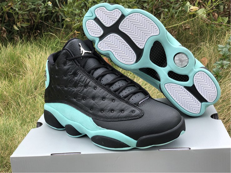 jordan 13 island green shoes