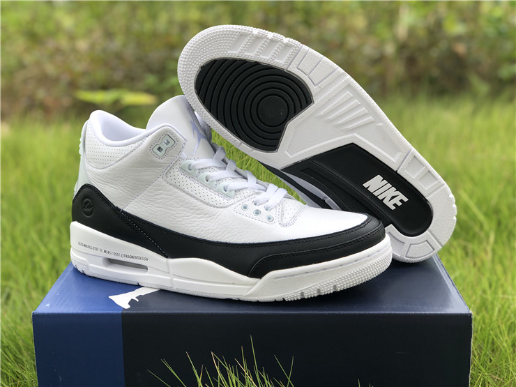 fragment x jordan 3 white black shoes - Click Image to Close