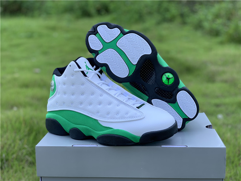 latest jordan 13 lucky green shoes